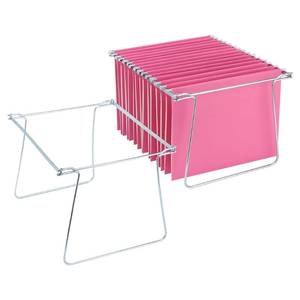 lot 1218 image: VZCPYTPM 2 Packs Hanging File Folder Frame,Heavy Duty Steel Hanging File Organizer,File Cabinet Rails,Adjustable 11 to 17.4 Inches,Mountable