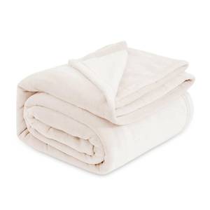 lot 1241 image: Bedsure GentleSoft Fleece Bed Blankets Full Size Cream - Soft Lightweight Plush Fuzzy Cozy Luxury Blanket Microfiber, 84x90 inches