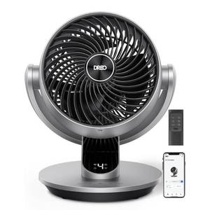 lot 1255 image: Dreo Smart 9 Air Circulator Fan Oscillation - Gray