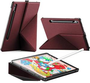 lot 2045 image: INFILAND Case for Samsung Galaxy Tab S10 LiteTab S10 FE S9 FE 5G 10.9 InchTab S9 11 Inch, Slim Protective Cover with Multi-Angle Magnetic Origami Stand, Auto WakeSleep (Burgundy)