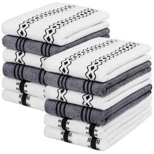 lot 2067 image: HOMEXCEL Microfiber Cleaning Cloth, Kitchen Towels 12 Pack, Lint Free, Scratch-Free, Highly Absorbent, Reusable Dish Towels for Kitchen and Household