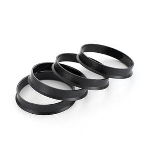 lot 2094 image: Titgoes 4 Pack Car Wheel Hub Center Ring, 73.1mmOD-60.1mmID Fill Gaps Adapter Ring, Plastic Eliminate Vibration Wheel Modification Accessories, Universal for Most Vehicles (Black #1)