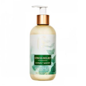 lot 2137 image: Bath and Body Stress Relief Eucalyptus Spearmint Moisturizing Body Lotion - 8.4 Fl Oz