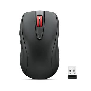 lot 2140 image: Lenovo USB-C Rechargeable Silent Mouse (WL500) - Silent Buttons, USB-C Rechargeable, Ambidextrous Grip, Adjustable DPI - Plug-and-Play 2.4G Receiver Computer Mouse (Black)
