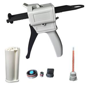 lot 2153 image: Dispenser Gun, 50ml Dispensing Gun Kit Impression Mixing Dispensing Dispenser AB Gun 1112101 or 55ML Single (50ML-101)