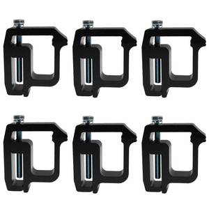 lot 2165 image: Tamirey Mounting Clamps Truck Caps Camper Shell Fit for Titan, Tundra, Silverado Sierra, Dodge Dakota Ram 1500 2500 3500, F150 F250 �� Set of 6 (Black)