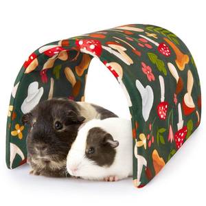 lot 2177 image: Bienbee Guinea Pig Tunnel, Guinea Pig Hideout, Washable Rabbit Tunnel and Bunny House, Rabbit Toys in Cages for Guinea Pig Bunny Rabbit Small Animal Green Mushroom