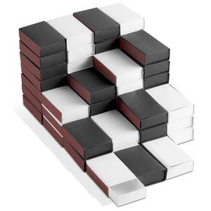 lot 2180 image: 60PCS Blank Matches Containers 2.24 x 1.42 x 0.59 inches Black and White Match Storage Boxes DIY Match Holder with Double-Sided Striker for Wedding Bridal Shower Baby Shower Party Favor(No Matches)