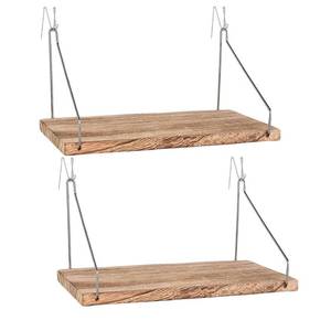 lot 2191 image: Fabric Wall Cubicle Shelf with Hooks for Work Decor, 11.8 Wooden Cubicle Organizer Storage Shelf with Hangers Cubicle Accessories for Women Men Desk, 2 Pack