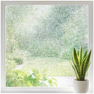 lot 2198 image: Borskyn Frosted Glass Window Film, Privacy Window Cling UV Blocking, Non Adhesive Static Cling Coverings Film Decorative for Home Office Christmas, 17.5 x 78.7 Inches