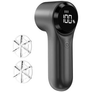 lot 2202 image: Buywoo Fabric Shaver, Electric Lint Remover, Rechargeable Lint Shaver, Household Essentials for Clothes, Upholstery, Furniture, Sweater Defuzzer to Remove Pilling, Battery Operated, Black