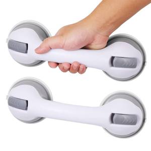 lot 2211 image: Grab Bars for Bathtubs and Showers Suction Grab Bar, Heavy Duty 12 Inch Shower Handle Removable Bath Handrails for Seniors and Elderly, Bathroom Safety Grip No Drilling Waterproof 2 Pack