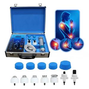 lot 5058 image: Shockwave Therapy Machine, Electromagnetic Extracorporeal Shock Wave Therapy Machine Touch Screen Pain Relief Body Massager Muscle Relax with 7 Massage Heads - Retail $185
