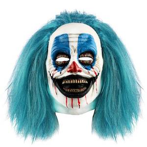 lot 6090 image: Xinkulas Scary Adult Clown Mask Masquerade Halloween Laughing Killer Joker Costume Prop (Tooth Eye)