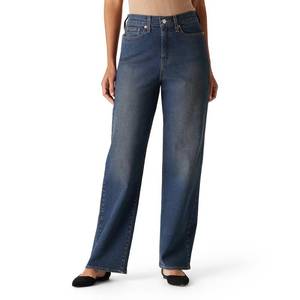 lot 6111 image: Levi Strauss Signature Gold Womens Heritage High-Rise Loose Straight Jeans Stretch Denim (Also Available in Plus Size), Ridin, 12