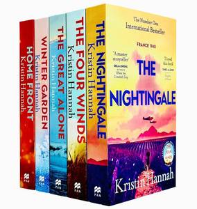 lot 6114 image: Kristin Hannah Collection 5 Books Set (The Nightingale, The Four Winds, The Great Alone, Winter Garden, Home Front)
