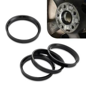 lot 6128 image: Civwesi Pack-4 Car Wheel Hub Center Ring, 2.87 OD 2.36 ID Plastic Dust and Rust Adapter Ring, and Anti-Vibration Reducing Shaft Collar, Compatible with Specific Models (Black)