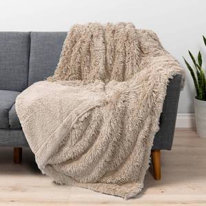 lot 6147 image: PAVILIA Taupe Tan Fluffy Throw Blanket for Couch, Fuzzy Blanket for Women Men, Furry Plush Warm Blanket Bed Sofa, Super Soft Thick Faux Fur Sherpa Blanket Throw, 50x60