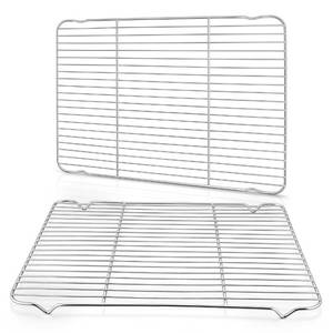 lot 6160 image: Cooling Racks for Cooking and Baking, Homikit 16.6��11.5�� Large Stainless Steel Wire Rack for Oven Cooking Roasting Grilling Drying, Cookie Bacon Pizza Mesh Cooling Racks, Dishwasher Safe, 2 PCS