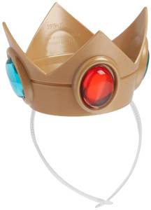 lot 6164 image: Disguise Nintendo Super Mario Brothers Princess Peach Crown and Amulet, No Size