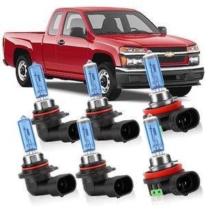 lot 6175 image: KINGSOFE Halogen Headlight Bulbs Fits For Chevrolet Colorado 2004-2008 Halogen 9005 High Beam  9006 Low Beam  H11 Fog Lights Combo, Ultra Bright 6000K White Bulbs, 12V, Pack of 6