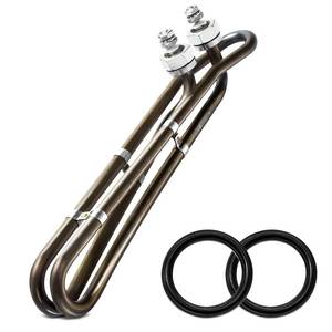 lot 6201 image: Adabuing 5.5KW 240V Titanium Hot Tub Spa Heating for Universal Heating Element Replacement for Flo-Thru, Also fit for Balboa Spa Heater Element and Spas Electric Heaters Or Swimming Pools -(10 inch)