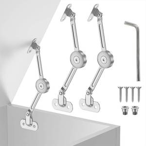 lot 6217 image: 2 Pack lid Fixed Hinges for 50 lb Wooden Boxes, Toy Box Soft Closing, lid Support Hinges Heavy Duty, Upper Cabinets & RV Cabinets�� up and Down, in The Range of 0-110°
