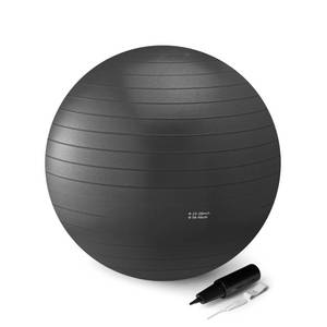 lot 7543 image: Amazon Basics Anti-Burst Exercise Ball with Pump, 23-26 Diameter, Black
