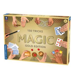 lot 7562 image: Thames & Kosmos Magic Gold Edition  Playset with 150 Tricks  96 Page Full Color Instruction Manual  42 Props  Video Tutorials  Fun for Kids 8