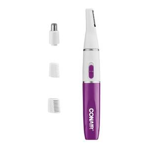 lot 8290 image: Conair All-in-1 Facial Hair Trimmer for Women, Perfect for Face, EarNose and Eyebrows, Battery-Powered