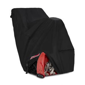 lot 11533 image: Porch Shield Snow Blower Cover �� Outdoor Snowblower Cover Waterproof Heavy Duty for Most Two Stage Snow Thrower 50L x 30 W x 43 H Black