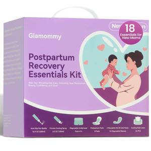 lot 11547 image: Glamommy Postpartum Recovery Essentials Kit for Women, Labor & Delivery Postpartum Care, Peri Bottle, Cooling Spray, Disposable Postpartum Underwears, Postpartum Pads, Hot&Cold Packs, Soothing Liners