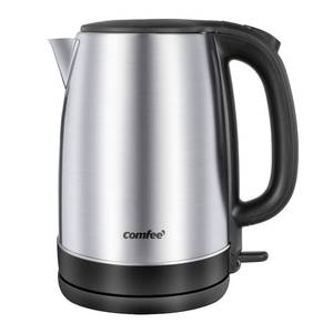 lot 11557 image: COMFEE 1.7L Stainless Steel Electric Tea Kettle, BPA-Free Hot Water Kettle Electric with LED Light, Auto Shut-Off and Boil-Dry Protection, 1500W Fast Boil Electric Kettle