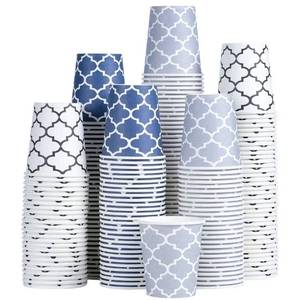 lot 11560 image: Clawsoff 300 Pack 5 oz Mini Paper Cups, Small Mouthwash Disposable Bathroom Cups 5 Ounce for Supermarket, Birthday Party, Travel, Events, Picnic, BBQ