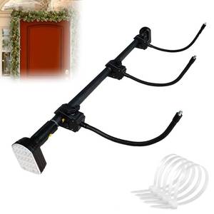 lot 11566 image: Xanadued Garland Hanger for Door Frame, Adjustable Fits 32- 80 Doors, Front Door Garland Hanger for Holiday Decor Holds Wreaths, Lights, No Screws, Drilling, Glue-Damage-Free