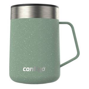 lot 12376 image: Contigo Streeterville Mug with Handle, 14 oz, Agave Powder Coat Speckle