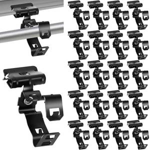 lot 13529 image: Hicarer 50 Pcs Hammer-On Flange Clip Side Mount 18-14 Inch Beam Clamp 12 - 34 Conduit Clip for Flanges Spring Steel