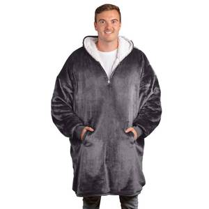 lot 13557 image: trekki Oversized Hoodie Blanket Sweatshirt, Wearable Blanket Hoodie Men Women with Zip, Comfy Fleece Hooded Blanket Adult