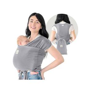 lot 13579 image: KeaBabies Baby Wrap Carrier Ring Sling - Easy to Wear, Adjustable D-Lite Baby Carrier Newborn to Toddler, Infant Carrying Shirt, Hands Free Bonding, Breathable Fabric Wearing Wrap (Classic Gray)