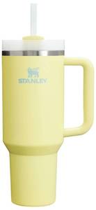 lot 14197 image: STANLEY Quencher H2.0 Tumbler with Handle and Straw 40 oz  Flowstate 3-Position Lid  Cup Holder Compatible for Travel  Insulated Stainless Steel Cup  BPA-Free  Pomelo