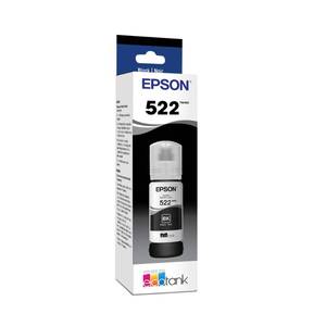 lot 14211 image: EPSON 522 EcoTank Ink Ultra-high Capacity Bottle Black (T522120-S) Works with EcoTank ET-2720, ET-2800, ET-2803, ET-2840, ET-4700, ET-4800, ET-4810