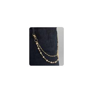 lot 14246 image: Wallet Chain Layered Pants Chains for Men Women, Punk Jeans Chains Accessories Exquisite Rhinestone Flower Pearl