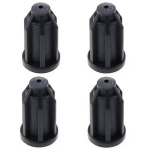 lot 14249 image: Caster Socket Sleeve E-outstanding 4PCS Black Plastic Chair Caster Wheel Stem Insert,43.5mm Total Length, ID 11.5mm Round Insert