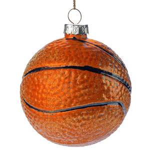 lot 14264 image: Joiedomi Christmas Basketball Glass Small Ornament, Sports Ball Glass Blown Mini Ornament, Boys Sports Decorations for Xmas Gift Holiday Party Favor Indoor Decoration