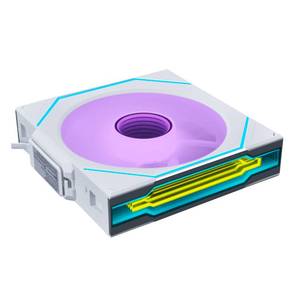 lot 14272 image: Lian Li UNI Fan SL-Infinity Wireless - 120 Single Pack - 2.4 GHz Wireless Signal Control - ARGB Fan - Double Infinity Mirror - Low Noise - Controller NOT Included & Required - White (12SLIN1W1W)