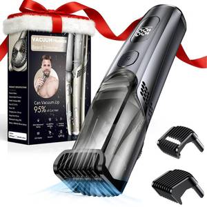 lot 14304 image: VivaEase Vacuum Beard Trimmer for Men, New Version Adjustable Precision Trimming Length with 2 Comb, Electric Cordless Vacuum Trimmer for Beard, Waterproof and Rinses Easy, Blades for Skin fit