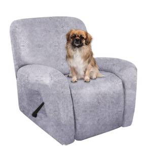 lot 14313 image: ANARACHON Recliner Chair Covers Leather Like, 4 Pieces Lazy Boy Recliner Cover for Recliner Chair, Soft Sofa Slipcover Furniture Protector Washable Sofa Cover for Pets Kids (Marbling)