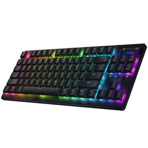 lot 14315 image: Razer DeathStalker V2 Pro TKL Wireless Gaming Keyboard Low Profile Optical Switches Linear Red - HyperSpeed Wireless & Bluetooth - Chroma RGB - Up to 200 Hr Battery Snap Tap