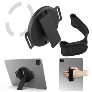 lot 14317 image: VGGNUU Tablet Stand with Hand Strap - Universal Tablet Hand Strap Holder & Loop Fastening Handle Grip with Velcro Adjustable Length for iPad Pro 9-11 Inch iPad mini 67 Samsung Tablets