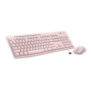 lot 14321 image: Logitech MK270 Wireless Keyboard and Mouse Combo for Windows, 2.4 GHz, 8 Multimedia Keys, PC, Laptop, Wireless Keyboard Compact Mouse Combo - Rose